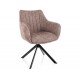 Azalia Leo étkezőszék fekete láb sötét bézs 32