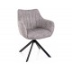 Azalia Leo étkezőszék fekete láb világos szürke 04