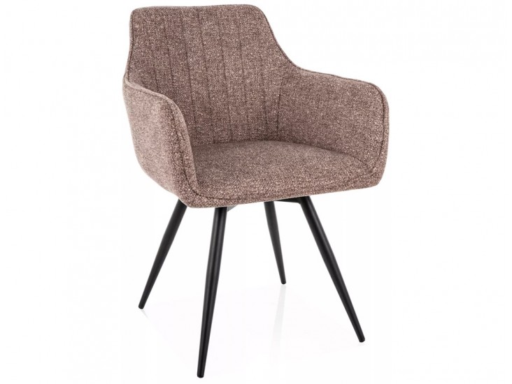 Ballo Leo étkezőszék fekete láb sötét bézs 32