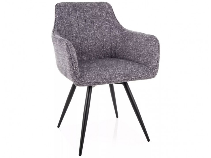 Ballo Leo étkezőszék fekete láb szürke 07