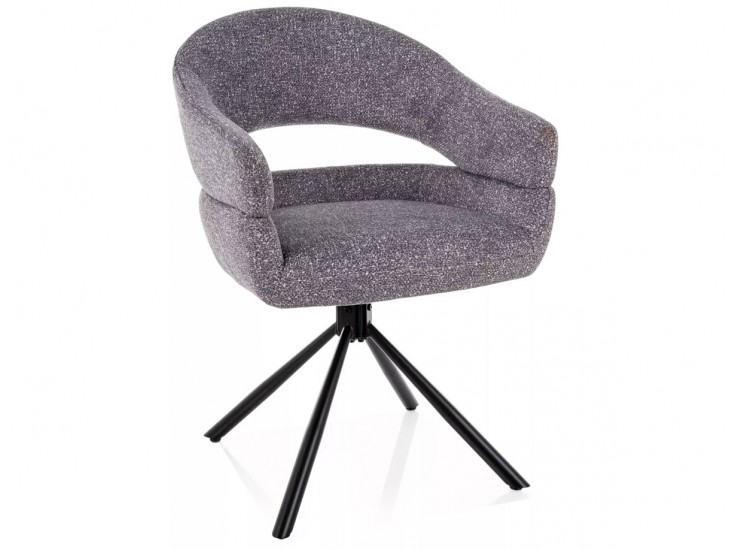 Borgo Leo étkező szék fekete láb/ szürke 07