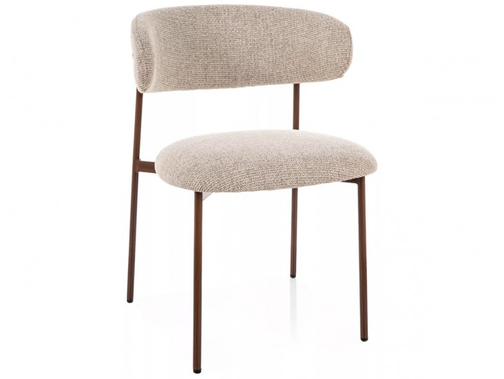 Elton D Noelle étkezőszék dió láb bézs 30