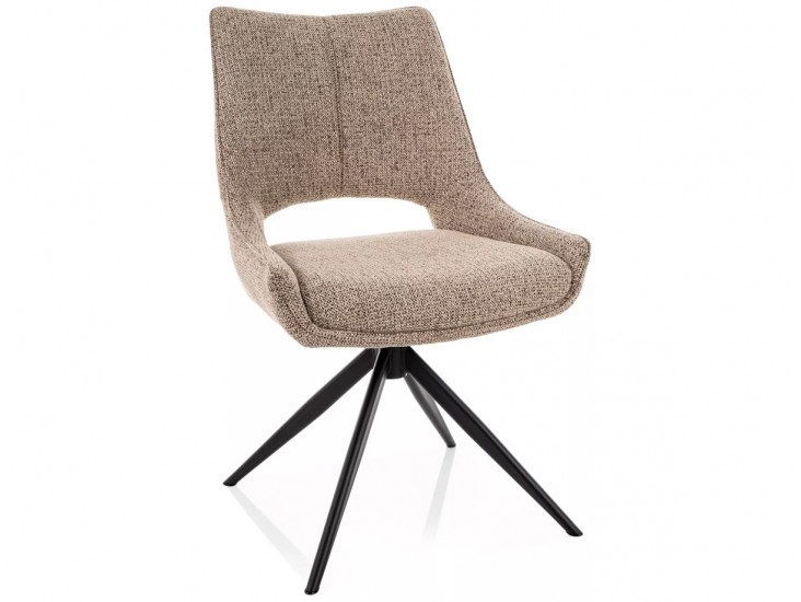 Fino I Noelle étkezőszék fekete láb sötét bézs 33