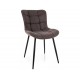 Julia Brego étkezőszék fekete láb Cappuccino 40