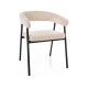 Katana étkező szék fekete láb/ bézs TAP.257