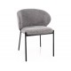 Kioto étkezőszék fekete láb szürke Tap. 254