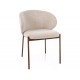 Kioto D étkezőszék dió láb világos bézs Tap. 255