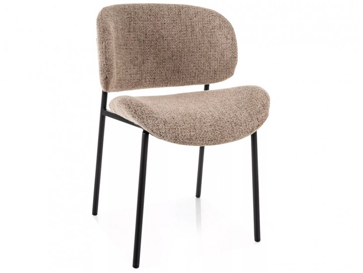 Kiso Noelle étkező szék fekete láb/ sötét bézs 33