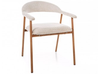 Lagos D Raven étkezőszék tölgy láb bézs 22