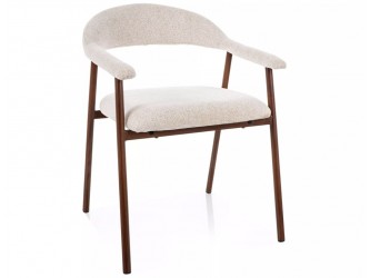 Lagos D Raven étkezőszék dió láb bézs 22