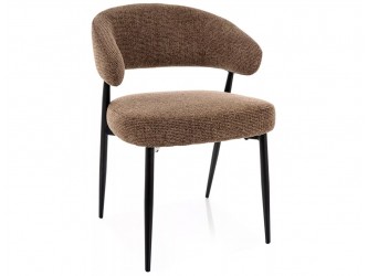 Lucio Noelle étkező szék fekete láb/ capuccino 45