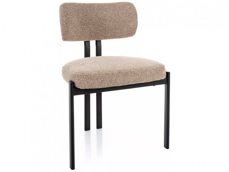 Misaki étkezőszék fekete láb bézs Tap. 253