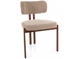 Misaki D étkezőszék dió láb bézs Tap. 253