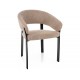 Nagoja étkezőszék fekete láb bézs Tap. 253