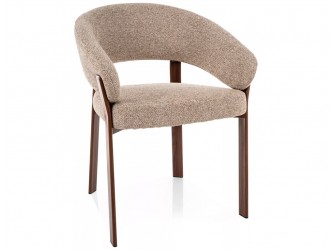 Nagoja D étkezőszék dió láb bézs Tap. 253