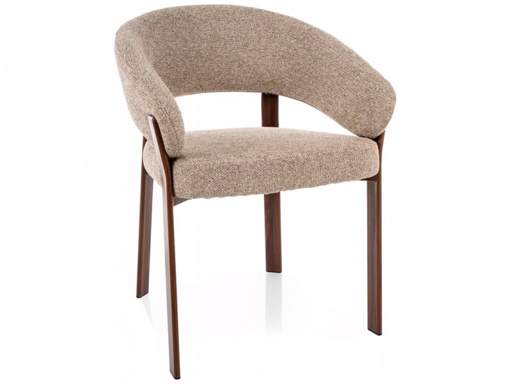 Nagoja D étkezőszék dió láb bézs Tap. 253