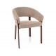 Nagoja D étkezőszék dió láb bézs Tap. 253