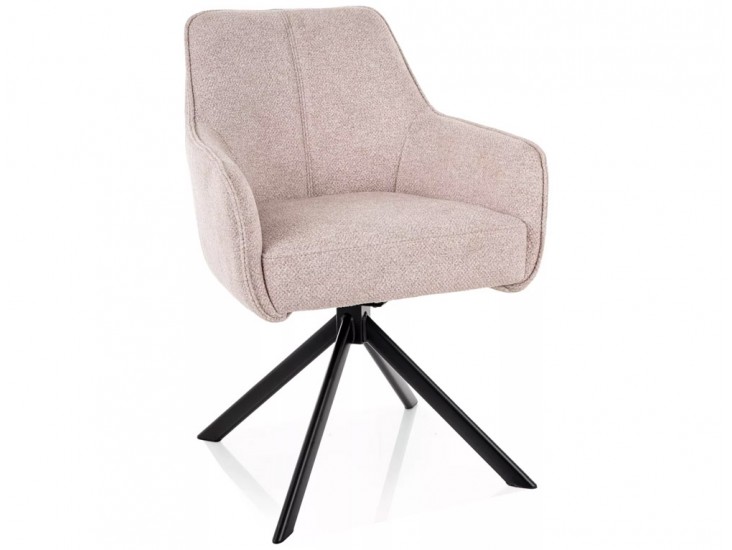 Notti LEO étkezőszék fekete láb világos bézs 23