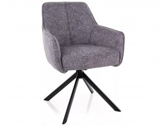 Notti LEO étkezőszék fekete láb szürke 07