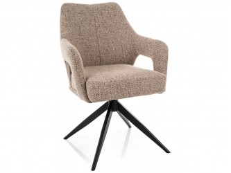 Olsen Noelle étkezőszék fekete láb sötét bézs 33