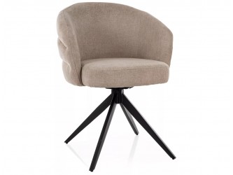 Ores étkező szék fekete láb/ bézs TAP.250