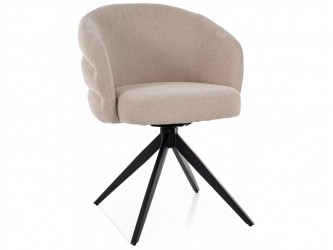Ores étkező szék fekete láb/ világos bézs TAP.251