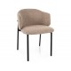 Osaka étkezőszék fekete láb bézs Tap. 253