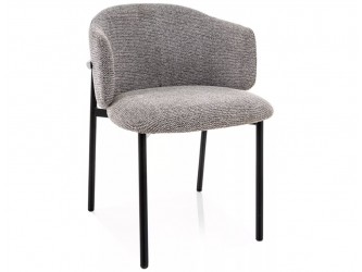 Osaka étkezőszék fekete láb szürke Tap. 254