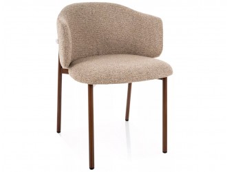 Osaka D étkezőszék dió láb bézs Tap. 253