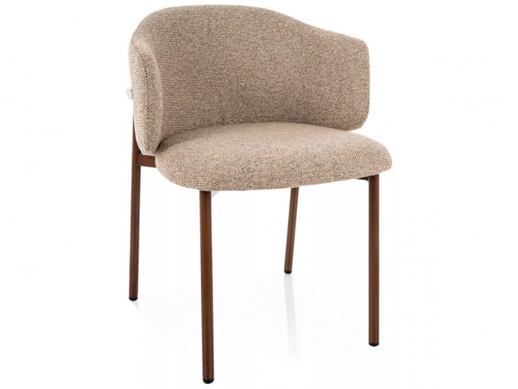 Osaka D étkezőszék dió láb bézs Tap. 253