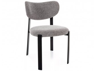 RIN étkezőszék fekete láb szürke Tap. 254