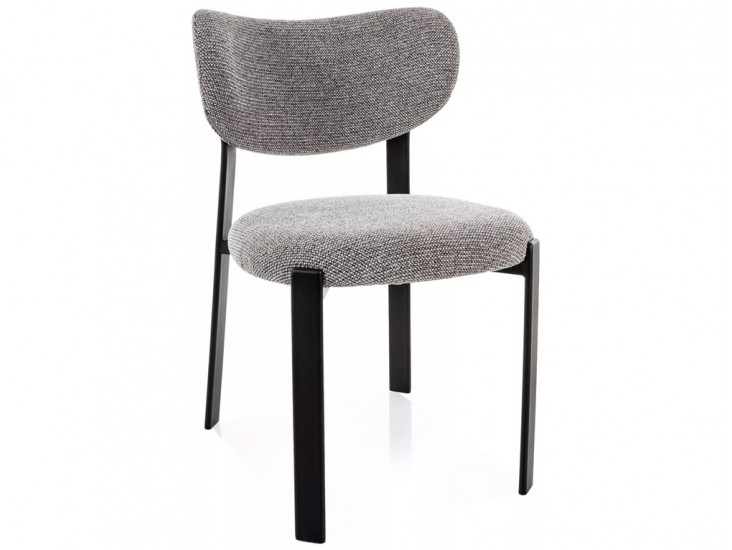 RIN étkezőszék fekete láb szürke Tap. 254
