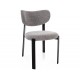 RIN étkezőszék fekete láb szürke Tap. 254