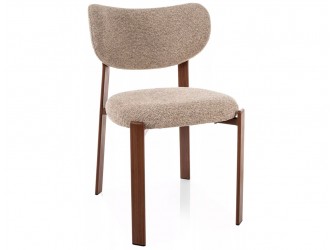 RIN D étkezőszék dió láb bézs Tap. 253