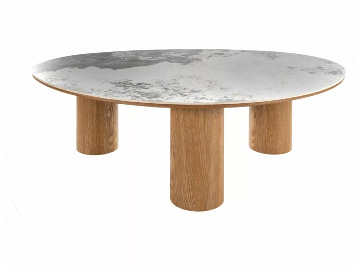 Adelis 110*80 asztalka Pandoro fehér/ tölgy