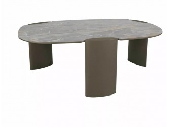 Adoro A Ceramic 118*75 asztalka Grigio szürke/ réz