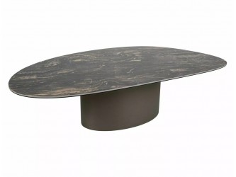 Bello A Ceramic 140*80 asztalka Vulkán fekete/ réz