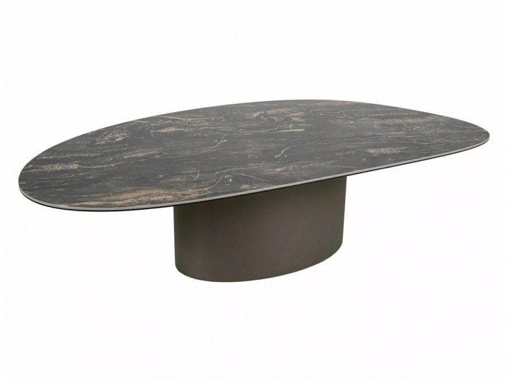 Bello A Ceramic 140*80 asztalka Vulkán fekete/ réz