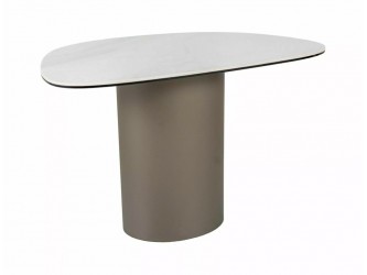 Bello B Ceramic 75*50 asztalka Nature Claud fehér/ réz