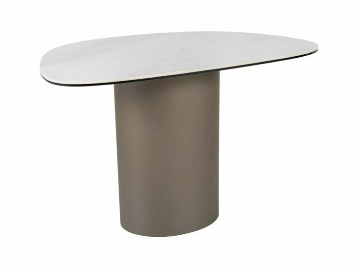 Bello B Ceramic 75*50 asztalka Nature Claud fehér/ réz