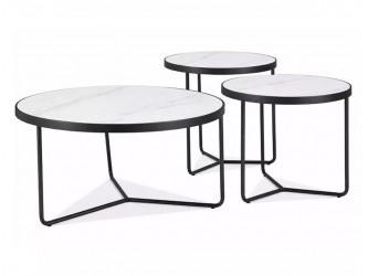 Demeter asztalka összeállítás fehér/ fekete