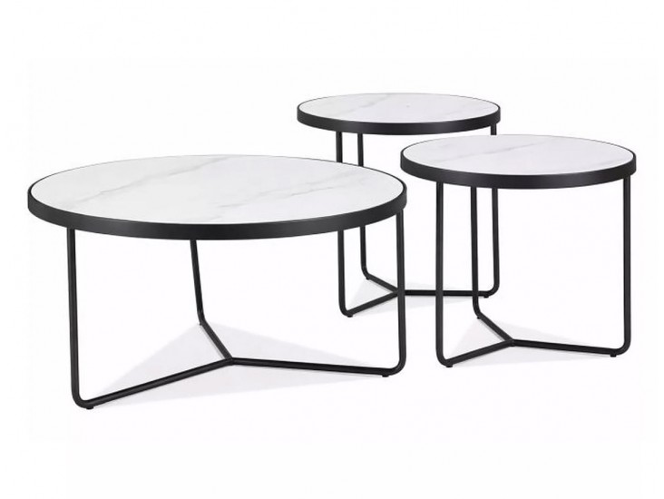 Demeter asztalka összeállítás fehér/ fekete