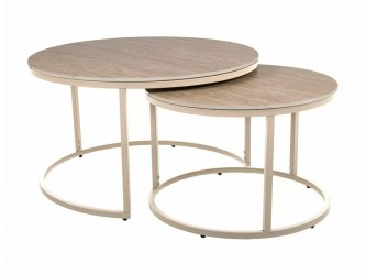 Ferrante FI80, FI60 asztalka összeállítás tölgy kasmír