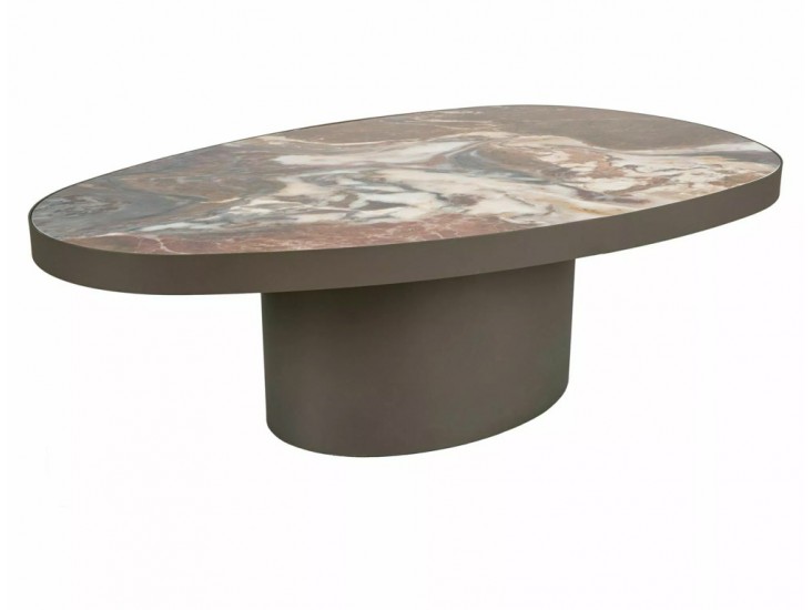 Gusto A Ceramic 118*73 asztalka Patagonia barna/ réz