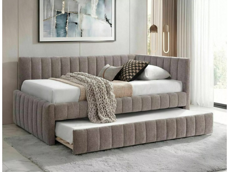 Alfie Raven 120*200 ágy sötét bézs Tap. 30