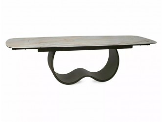 Casablanca 198(274)*98 bővíthető étkező asztal Mont Blanc bézs/ réz