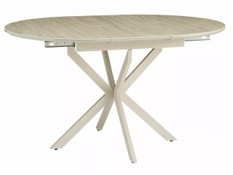 Gaston Ceramic 100(135)*100 bővíthető étkező asztal travertin/ kasmír