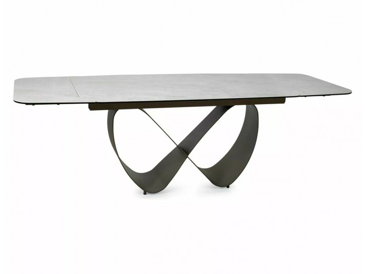 Infinity Ceramic 160(240)*95 bővíthető étkező asztal Taj Mahal bézs/ réz