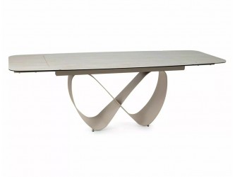 Infinity Ceramic 160(240)*95 bővíthető étkező asztal travertin bézs/ kasmír