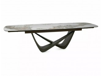 Maranello 200(290)*98 bővíthető étkező asztal pandoro fehér/ réz